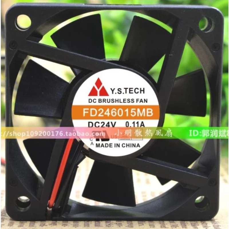 Новый вентилятор охлаждения процессора для Y. S.TECH FD246015MB 24V 0.09a шарик инвертора охлаждающий вентилятор 6015 60*60*15 мм