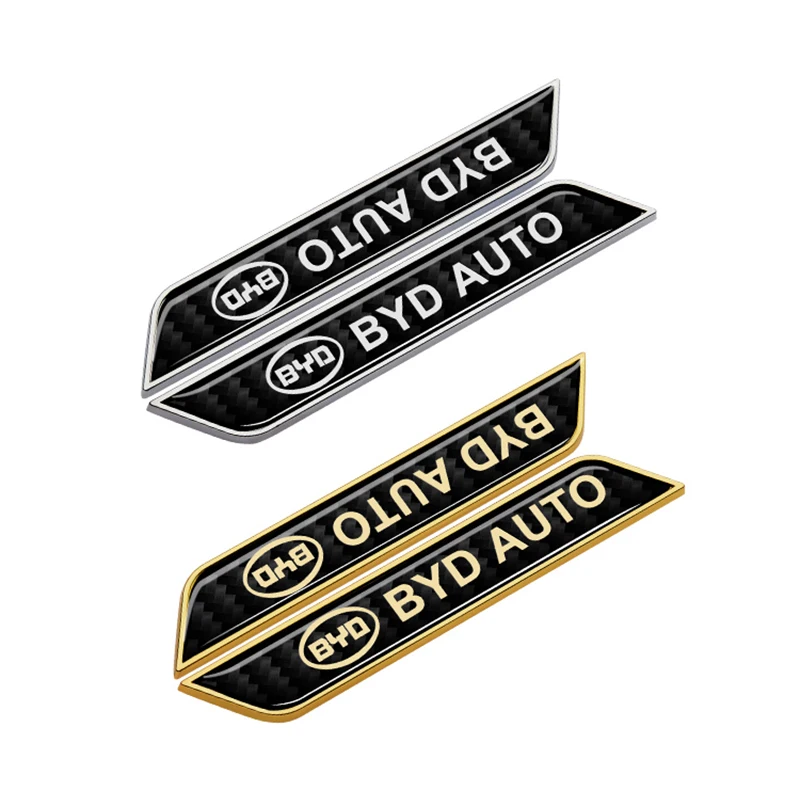 

2pcs Car Styling Sticker Body Trunk Fender Emblem for BYD Han F3R G3 E5 M6 13 F6 S7 S8 Song Yuan Qin Surui Tang Auto Accessories