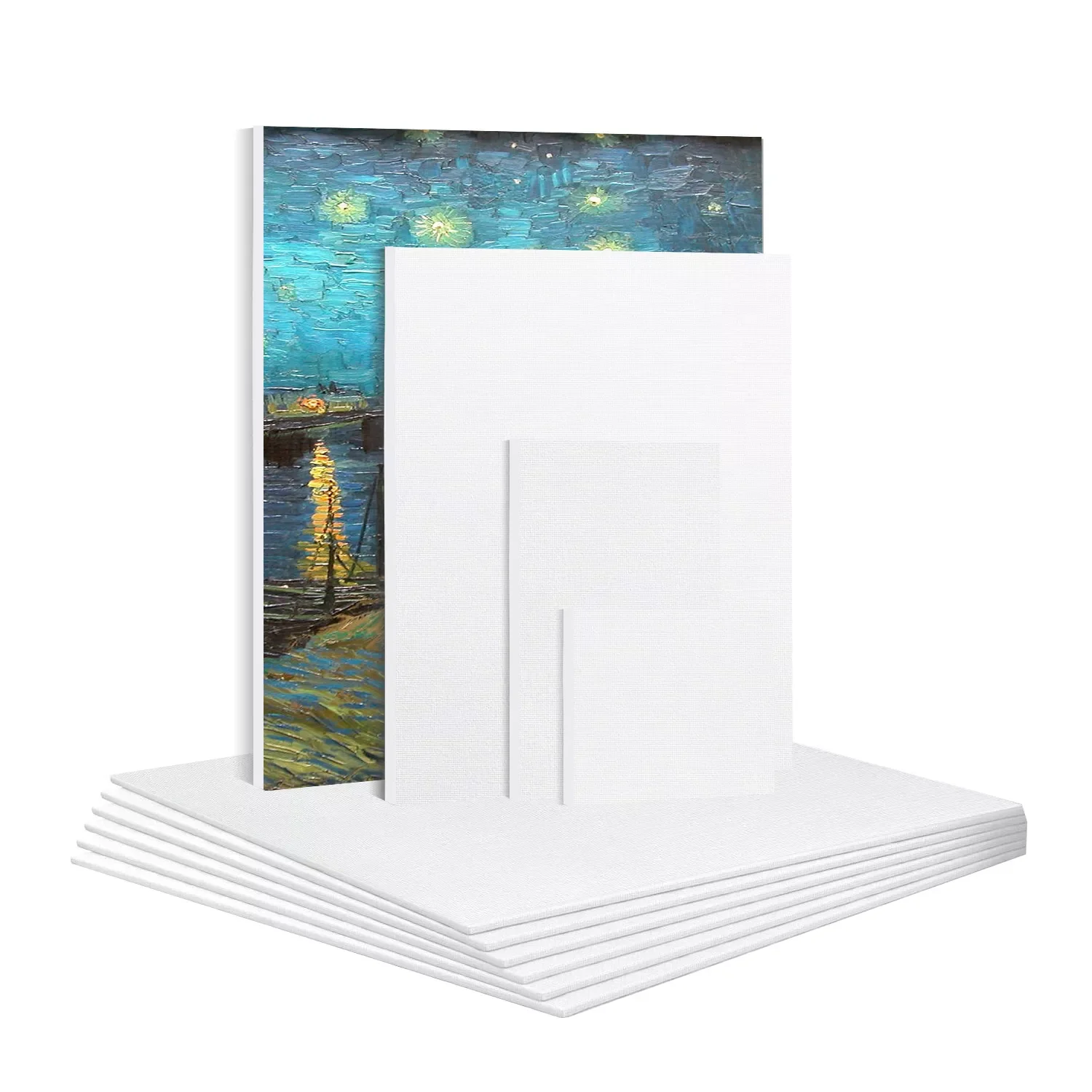 

6Pcs Cotton Artist Canvas Panel Blank Canvas Boards Primed Boards Painting Art Frame For Acrylic Oil 20x25 25x25 25x30cm 10x10cm