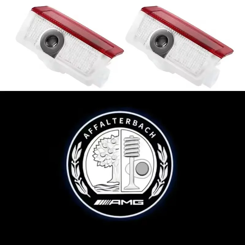 

2x автомобильный светодиодный логотип дверного освещения с логотипом проектора для Mercedes Benz E W212 W213 W205 AMG W177 V177 W247 W176 GLA GLC X253 W246 X166 W166