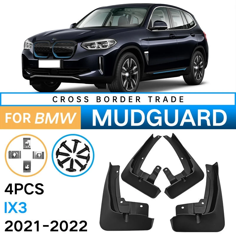 

Car Mudflaps For 2021-2022 BMW IX3 G02 G01 Mudguard Fender Mud Flap Guard Splash Mudguards Car Accessories