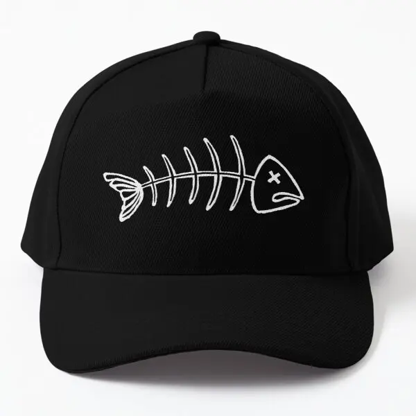 

Бейсболка с рыбным скелетом, кепка с умеренными рыбьими косточками, Повседневная летняя шляпа, кепка для рыбы, Черная кепка от солнца в стил...