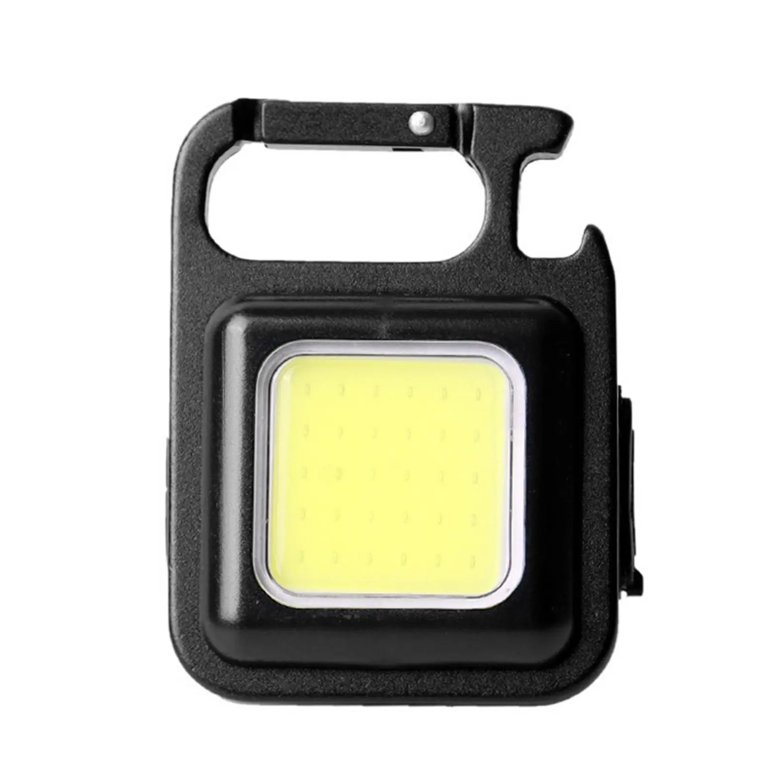 

Mini Cob Flashlight USB Rechargeable Lighting Flashlight Rechargeable LED Carabiner Keychain Flashlights With Folding Bracket