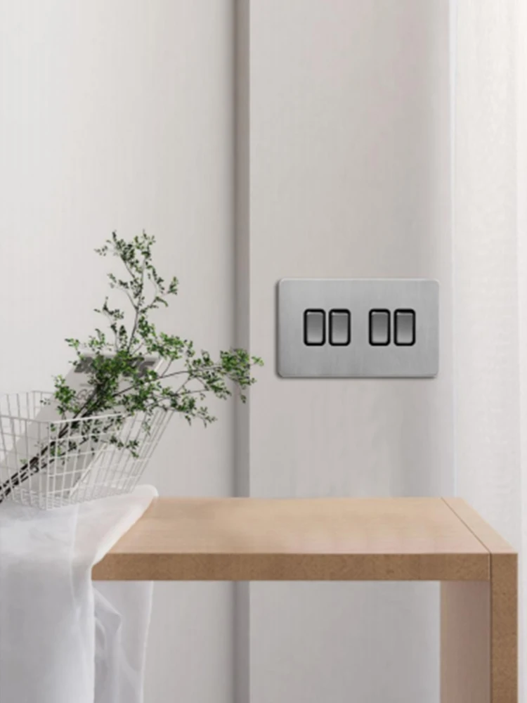 Настенные выключатели Niva UK из нержавеющей стали и бронзы 146 панель с кнопочной