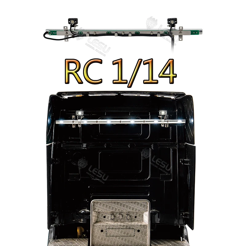 Фото Светодиодный фонарь LESU RC Truck 1/14 из алюминиевого сплава S-1321 для радиоуправляемых тракторов и самосвалов Tamiya 1/14, аксессуары, запчасти DIT №4