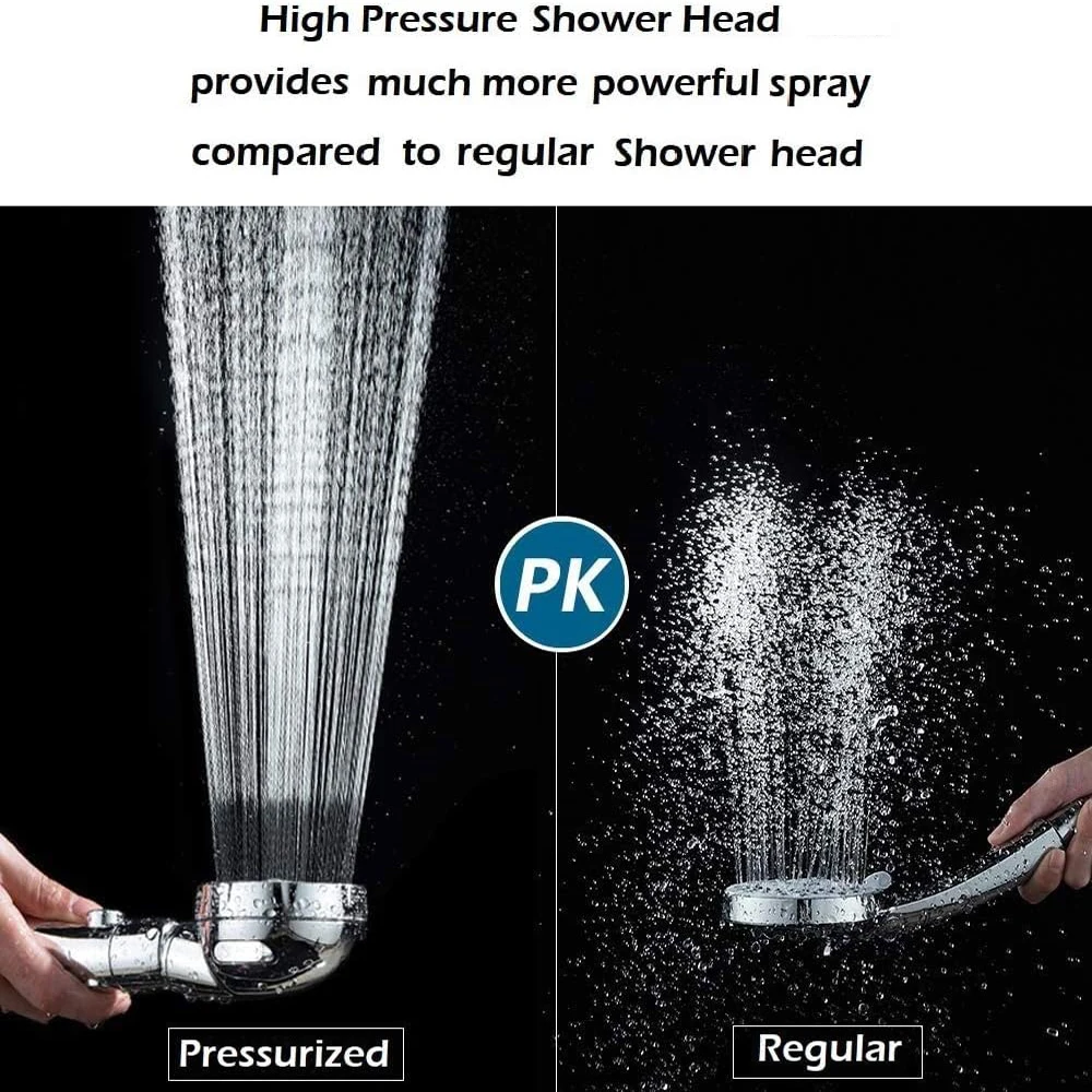 Насадка для душа в ванной комнате высокое давление одна кнопка остановки воды