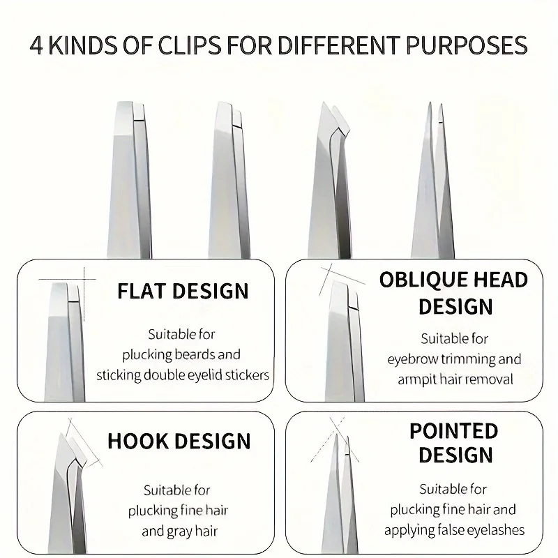 Профессиональный Набор Для Ухода За Бровями С Угловым Заостренным Изогнутым И