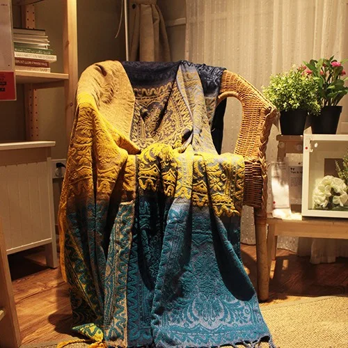 Шаль В Средиземноморском Стиле Универсальное Полиэфирное Акриловое Одеяло Для