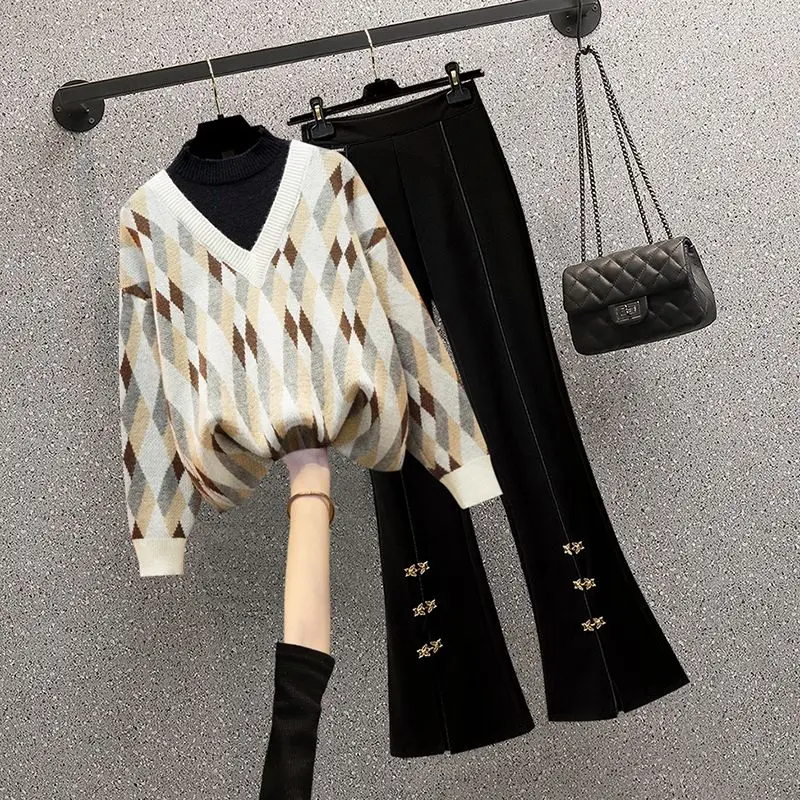 Женская одежда осенне-зимний одинарный комплект Новое поступление 2023 винтажный