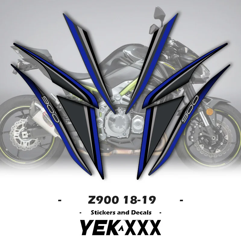 Фото Для Kawasaki Z900 2018-2019 новый металлический цвет OEM реплика наклейки на обтекатель мотоцикла 18-19 полные наклейки на автомобиль №4