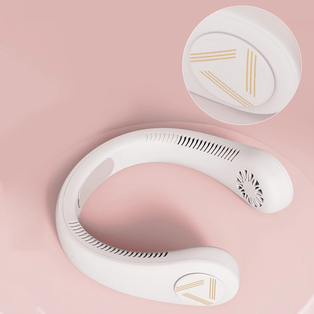 

Portable Air Cooling Neck Fan Mini Bladeless LED Air Conditioner Wireless Outdoor Sport Cooling Hanging Fan ventilador de cuello