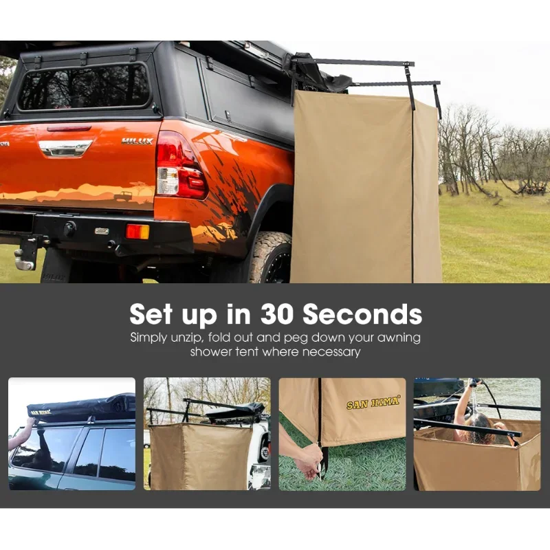 Портативная душевая палатка для 420D Ripstop Oxford как домашняя конфиденциальная