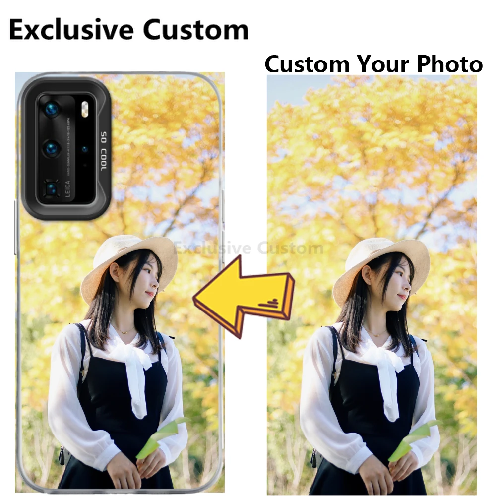 Фото Эксклюзивный серой матовый чехол для телефона на заказ для Huawei MATE P40 50 P30 PRO Honor 50 90 DIY Cover Индивидуальный дизайн Имя Фото №1
