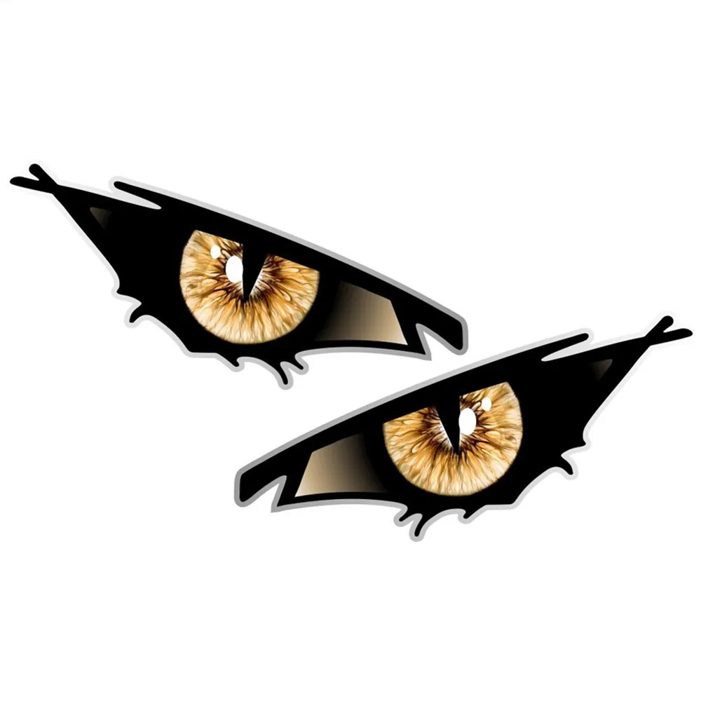 

J797 пара глаз сглаза черный Радужный автомобильный мотоциклетный шлем Квадрокоптер наклейка