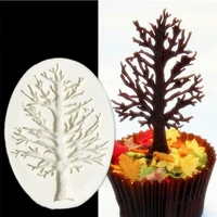 3d tree shaped sugarcraft chocolate silicone mold candy soap mould for cake decoration cake baking tool