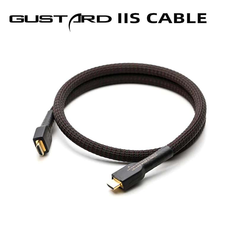

Кабель GUSTARD NO.2 IIS, кабель из бескислородной меди с позолоченным разъемом HDMI для передачи сигнала IIS, кабель Gustard X16 [1,5 м]