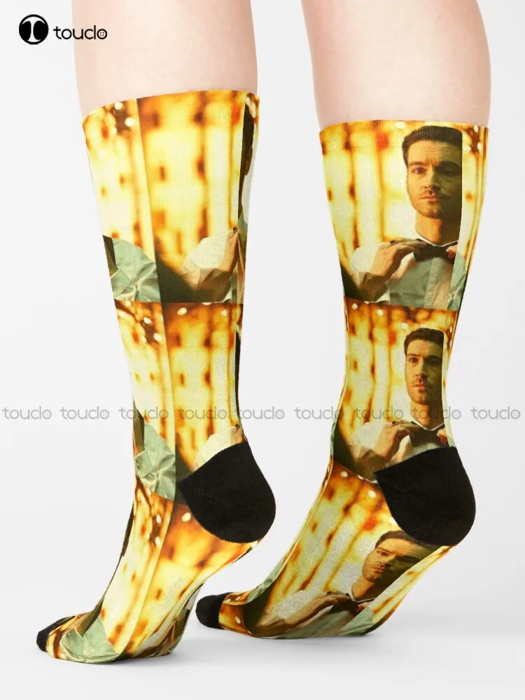 

Lucifer Morningstar Socks White Socks Mens High Quality Cute Elegant Lovely Kawaii Cartoon Sweet Harajuku Cotton Christmas Gift
