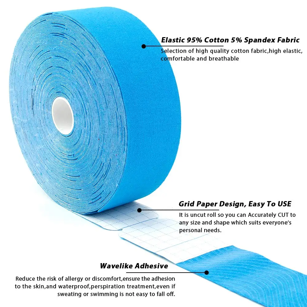 Кинезиологическая лента Pre Cut Спортивная дышащая эластичная повязка