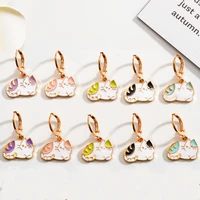 2 pairs cat earrings cute earrings 2022 fashion high quality exquisite wedding party ladies pendant bracelet pendant diy making