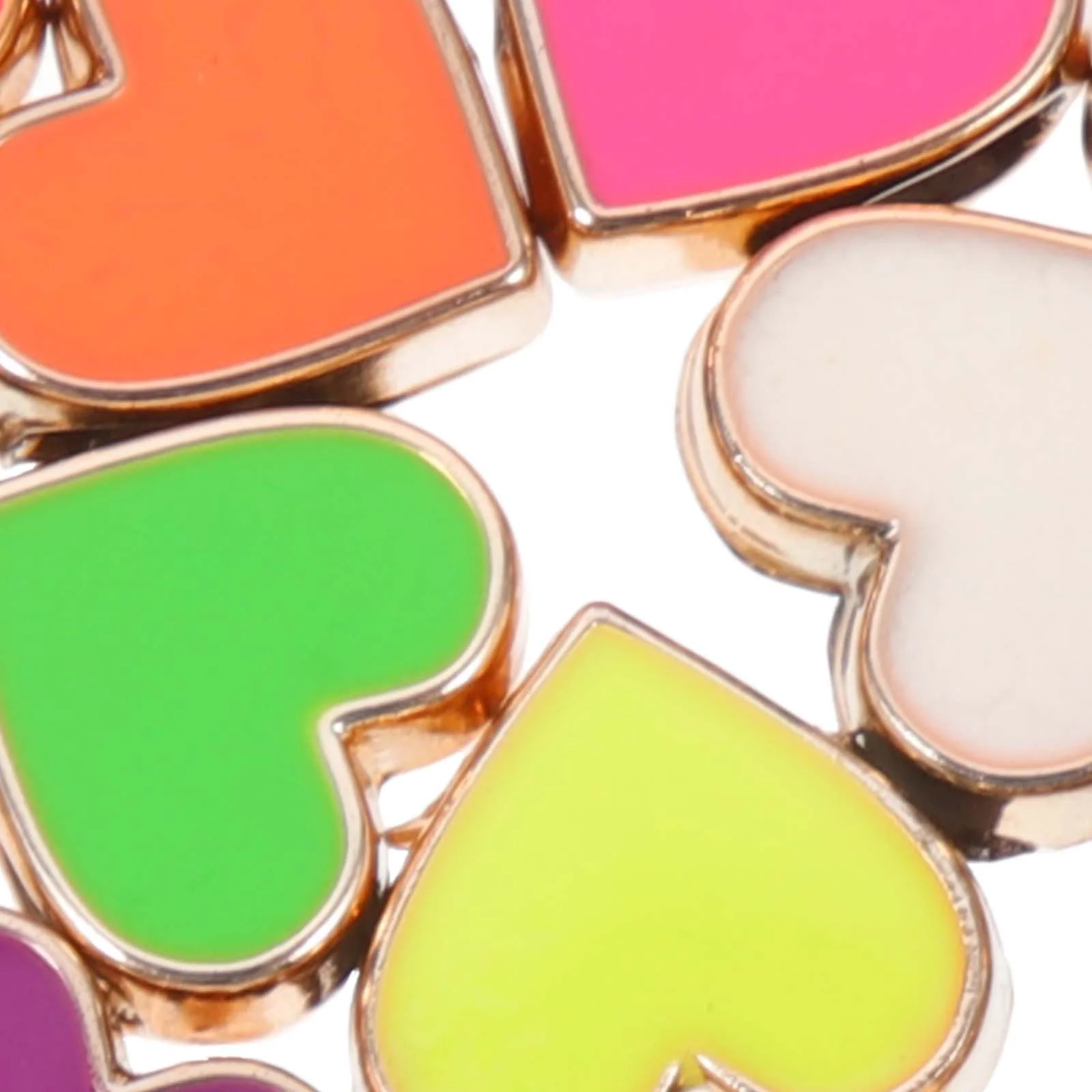 50 шт. браслет персиковое сердце с большим отверстием бусины ручная цепочка