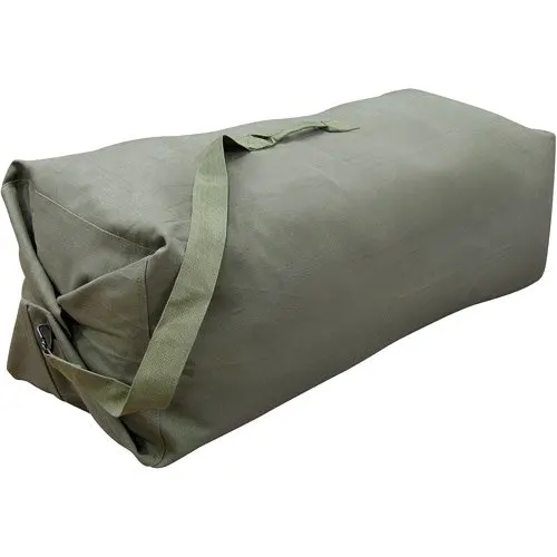 Duffel Bag with Strap, Black