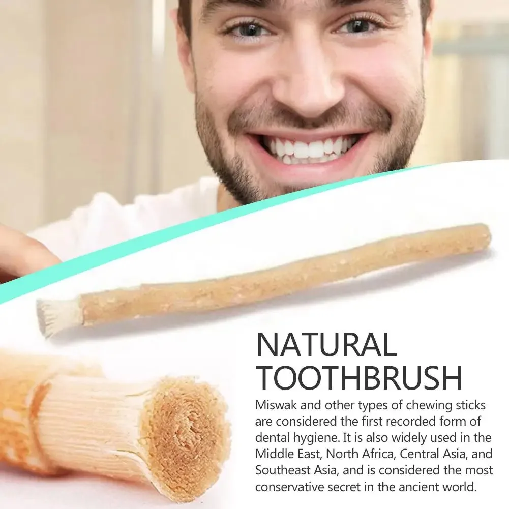 Фото Портативная натуральная зубная щетка Miswak Siwak Misvak Miswaak Teeth Традиционный дуговой дорожный отбеливатель Зубная щетка Ручной уход за зубами №5