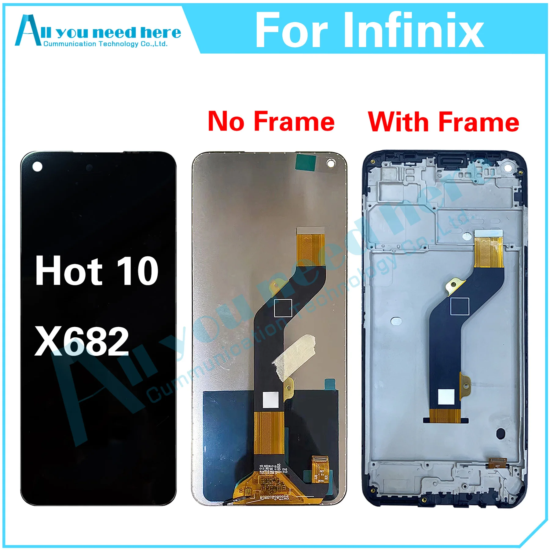 100% тест AAA для Infinix Hot 10 X682 X682B X682C ЖК-дисплей