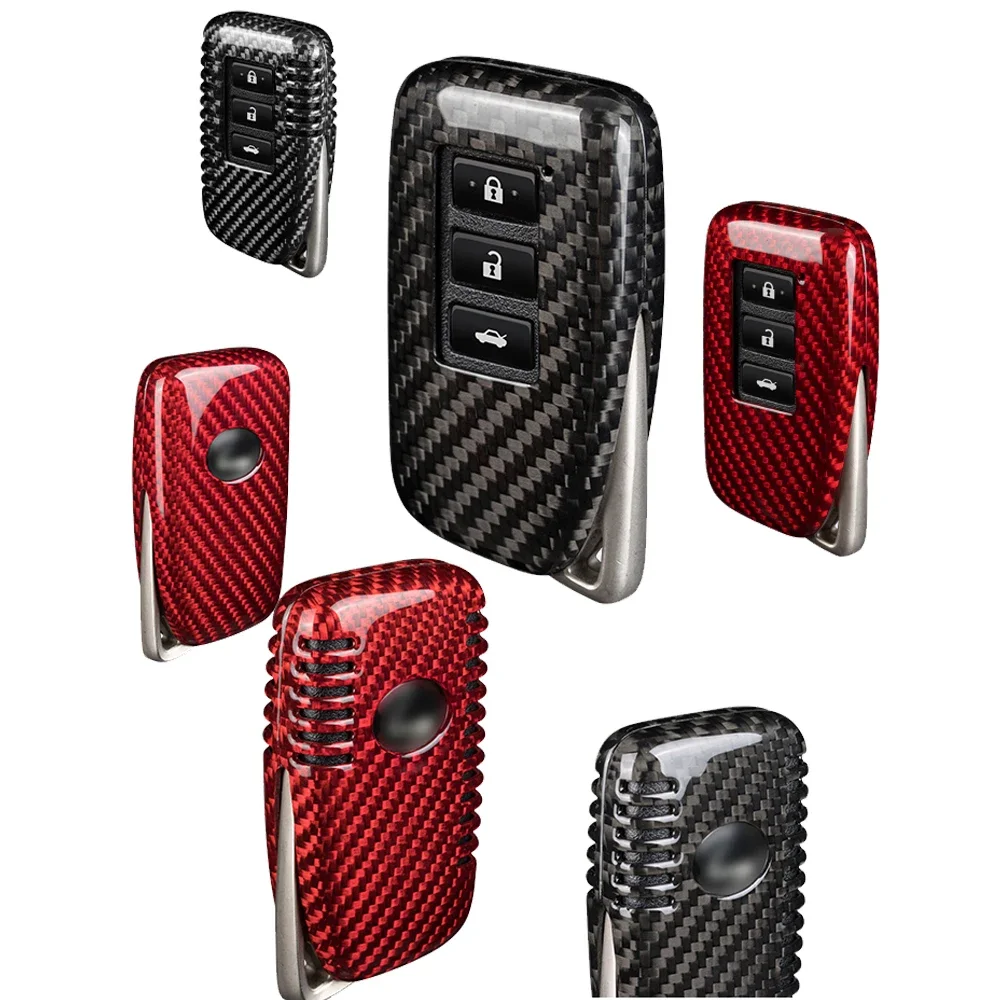 Для LEXUS 3 2-кнопочный чехол для ключей из углеродного волокна Lexus IS ES GS RC NX RX LX 200 250 350