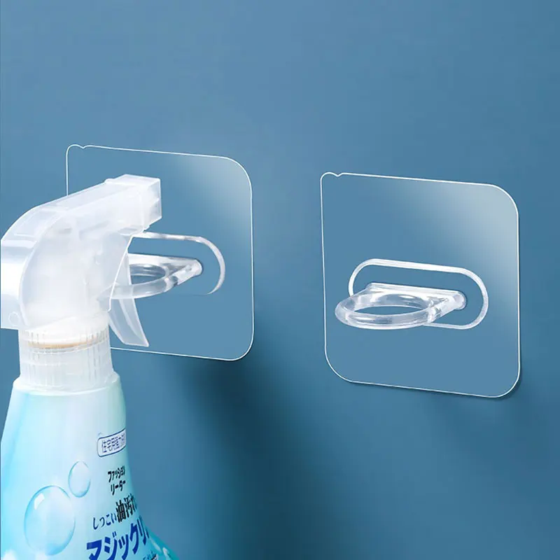 

4PcWall Hook Hangs Masks Simple BroomWall Key Holder Adhesive Door Holder Coat Rack Wall Storage Silicone Sution Cups Kitchen