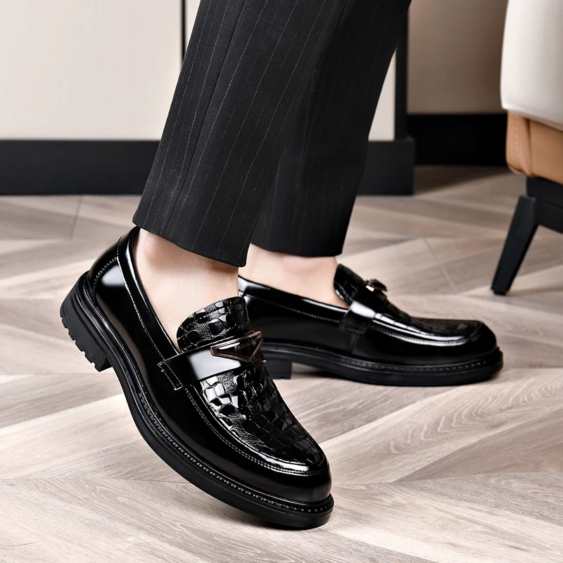 Мужские летние туфли Advanced Bean повседневные кожаные новая обувь для вождения с