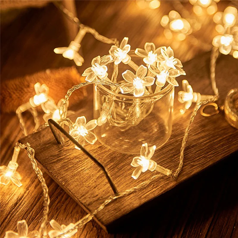 Рождественская елка 1,5 м/3 м, светодиодная лампа, сказочные огни сакуры, Звездные огни, Рождественский праздник, сад, уличное Новогоднее украшение