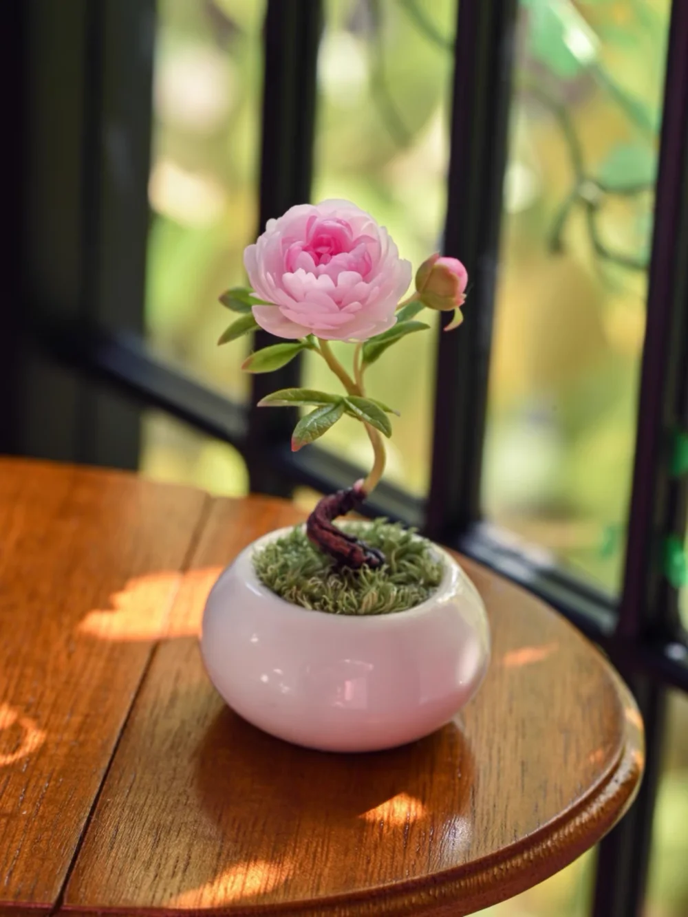 

Набор цветочного декора для кукольного домика — реалистичная подвесная рамка глицинии ArtBloom, холст с ромашками, лотос с каплями воды для коллекции мини-сценок