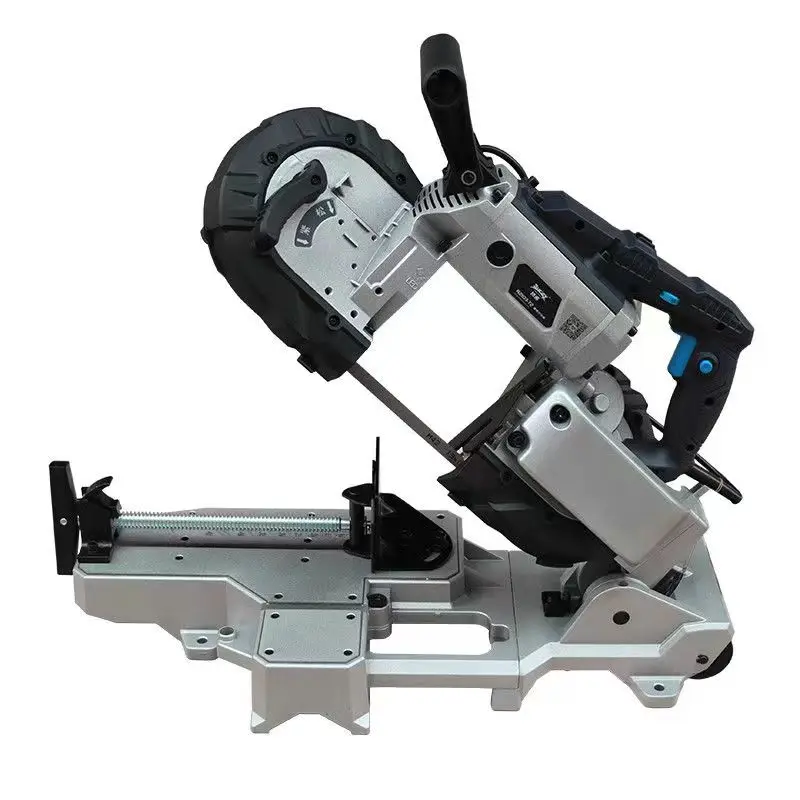 

Band Saw Machine Cold Cutting Steel Cutting Cable Handheld Cutting Machine Pipe Metal Band Saw Machine 1100W For Steel Wood