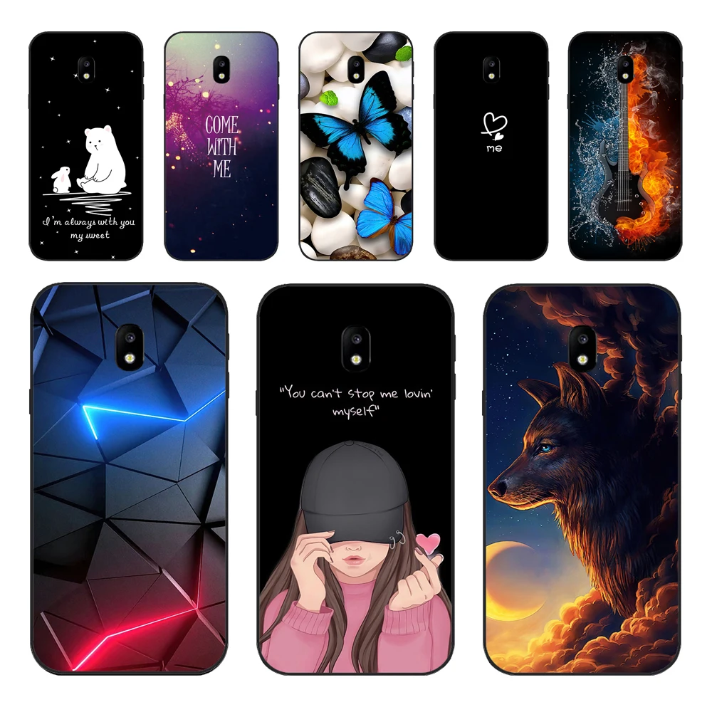 Чехол для Samsung Galaxy J3 2017 чехол J330F/DS мягкий силиконовый бампер из ТПУ модный