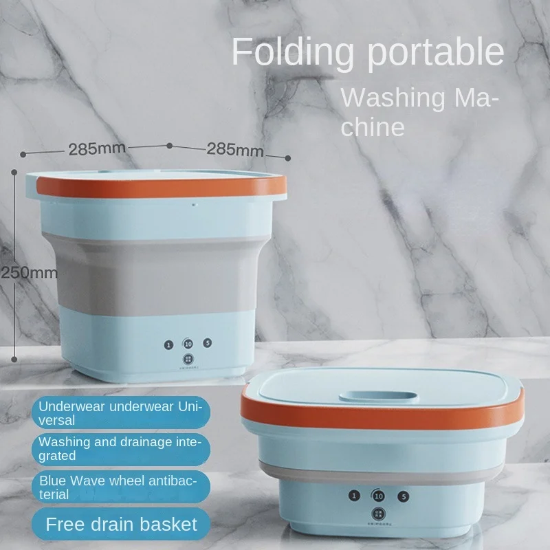 

Portable Small Mini Folding Washing Machine Household Dormitory Small Single Use Washing Machine for Students