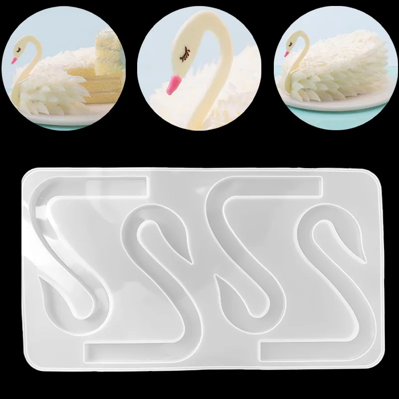 

Силиконовая форма в виде лебедя для шоколада R003