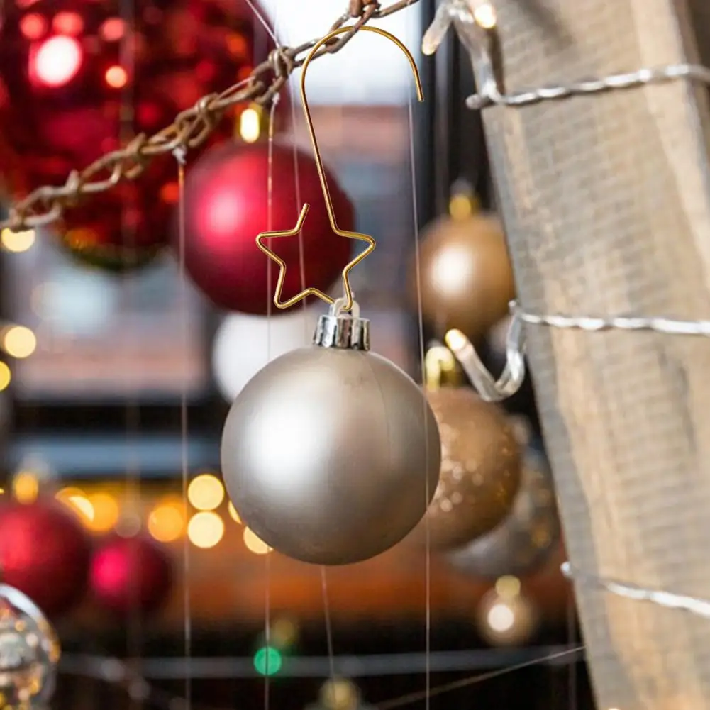 

Hanging Hook for Christmas Wreaths Colorful Metal Star Hook Festive Front Door Wreath for Christmas for Holiday for Christmas
