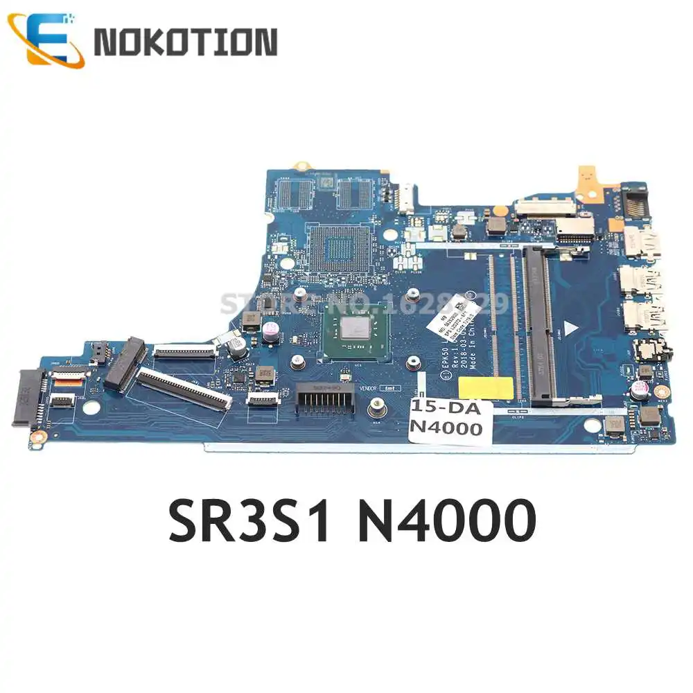 NOKOTION L20372-601 L20372-001 для ноутбука HP 15-DA материнская плата EPK50 L20372-501 с процессором N4000