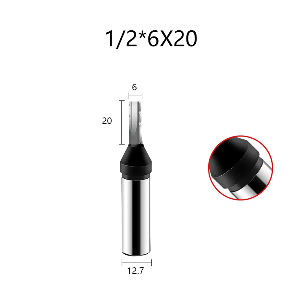 

Three-edged Router Bit Carbide Trimming Slot Milling Cutter 1/2 Shank For Cutting Slotting Opening Cleaning Bottom Carving