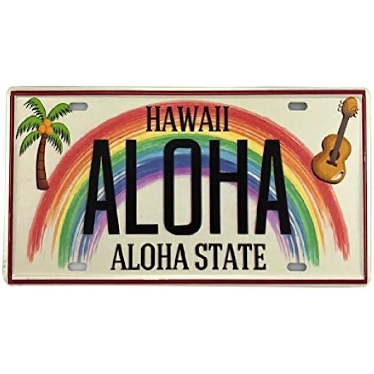 Angeloken Новый Ретро винтажный номерной знак Гавайский Алоха Государственный жестяной знак для домашнего декора настенный плакат Настенный декор плакаты 6 'x 12'