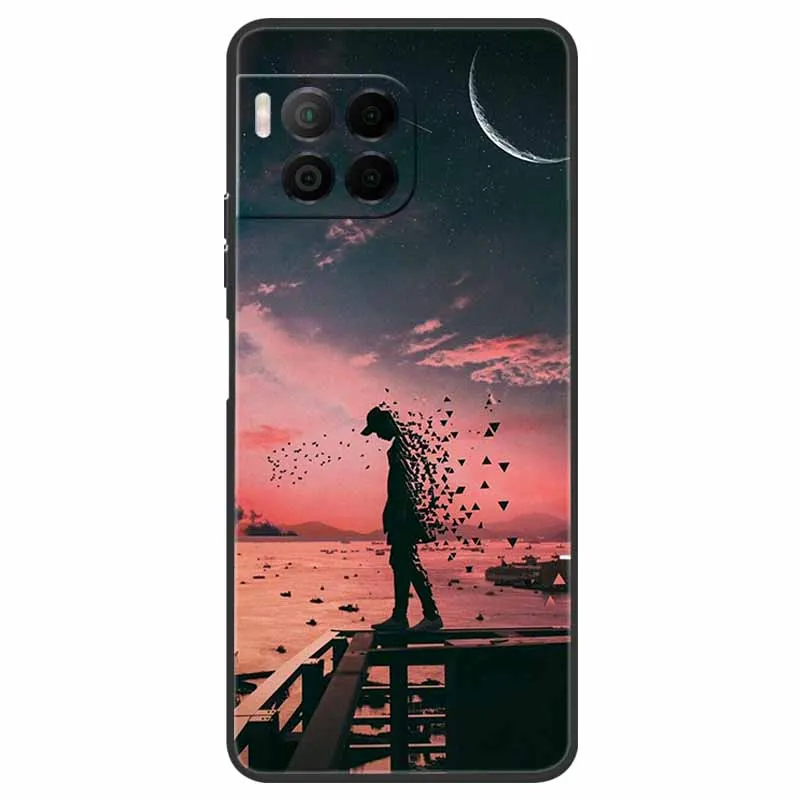 Чехол для T-Mobile Revvl 7 Pro черный силиконовый чехол с рисунком животных REVVL 7Pro