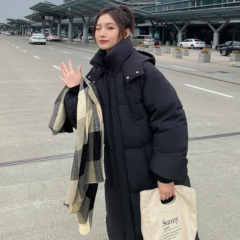 MEILLY DOLPHIN 2023 Winter Women Long Parkas Coat Casual Hooded Thick Warm Windproof Jackets Fashion Female Outwear Jacket Coat