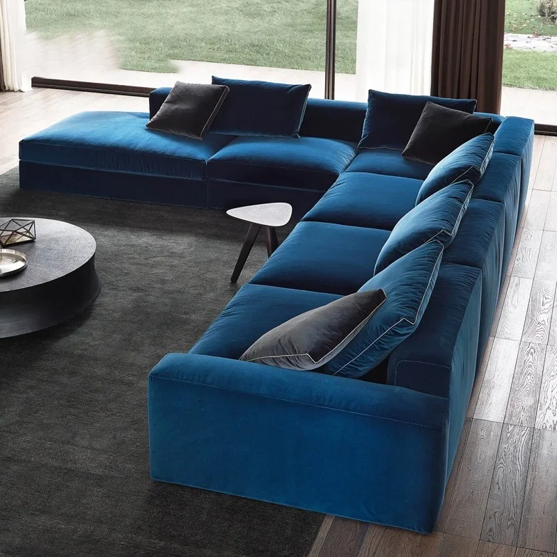 

Combination Module Combination Room Furniture Sofa/random Technology Cloth Italian Minimalist Imported Cotton and Linen Fabric