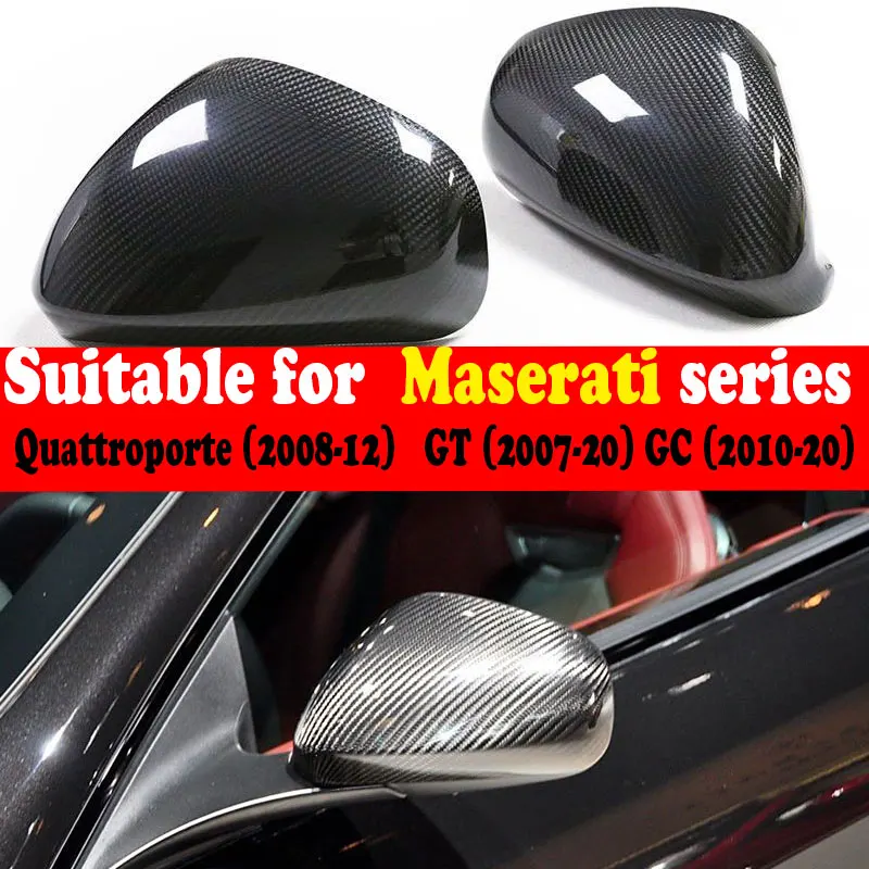 Фото 1 пара углеводов, настоящая для Maserati Gran Turismo y Gran Cabrio cubierta de espejo retrovisor de carbono seco GT GC para №2