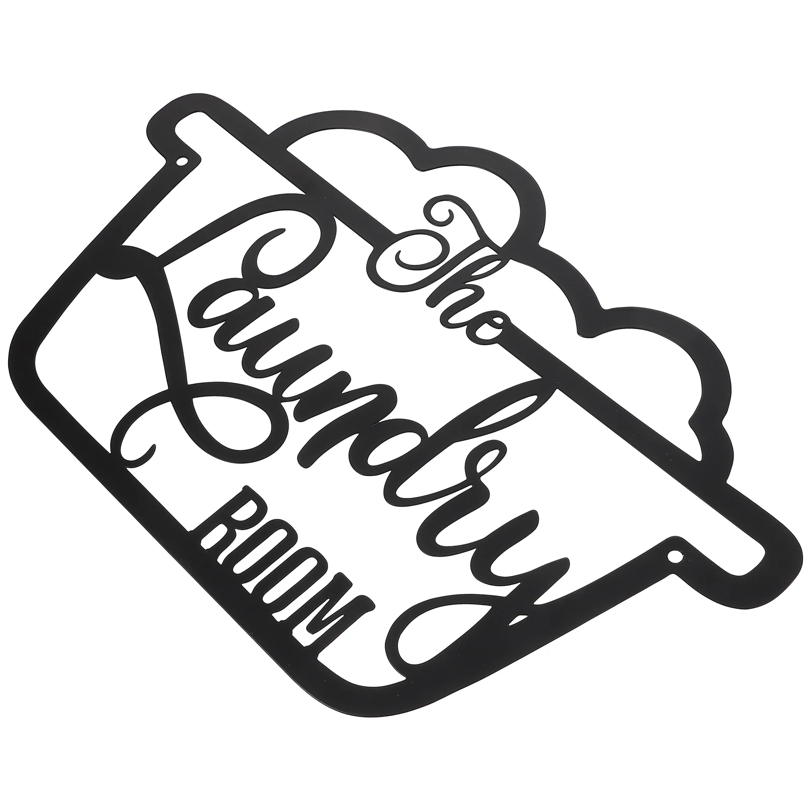 

Wall Iron Decoration Outdoor Home Plaque Laundry Word Sculpture Metal Sign Decorative Signs