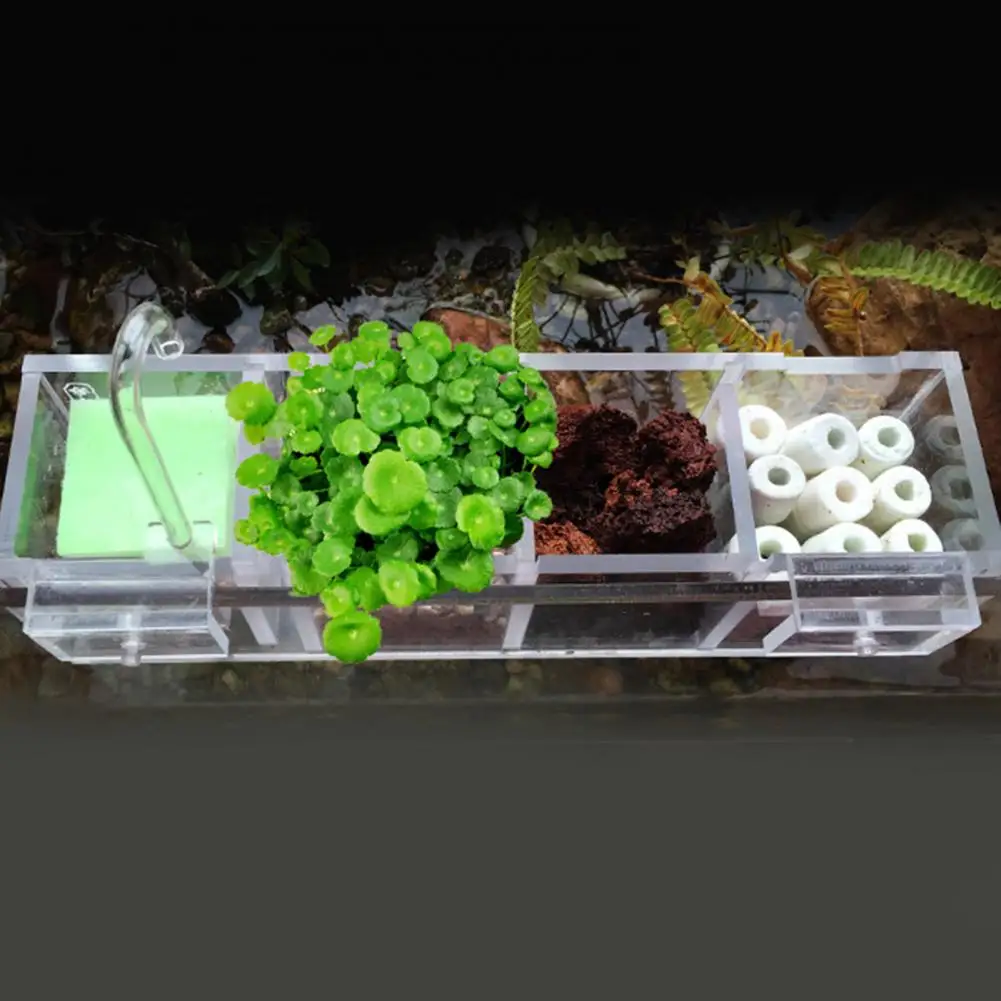 

Practical Aquarium Filter Box Round Outlet Novelty Turtle Tank Filter Supplies Fish Tank Filter Fish Tank Filter