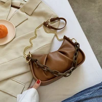 long chain woman dumpling bags girls cute crossbody purse female leather hobo bag