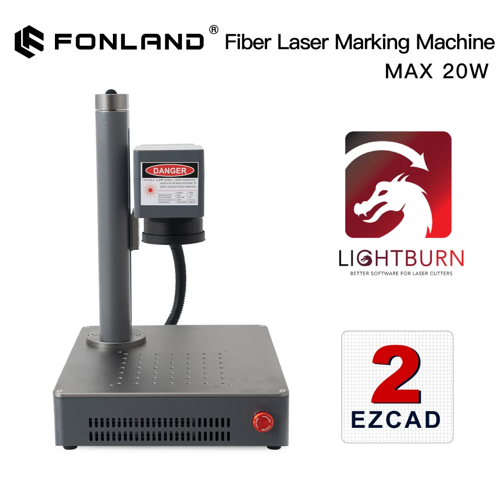 Fonland S4 20W Engraver Laser Machine for CNC DIY Fast Mini Logo Mark Printer Cutter Wood Working with Jewelry Plastic Metal