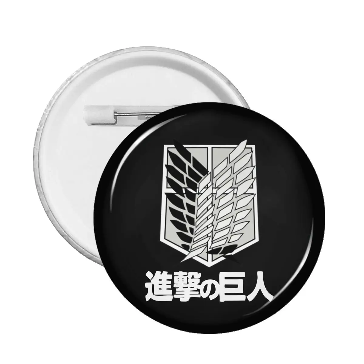 

Булавки «атака на Титанов», классный значок на воротник для одежды, броши в стиле аниме, 59 мм