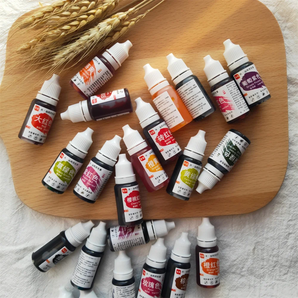 Набор из 24 цветов 10 мл натуральные чернила для окрашивания еды рукоделия